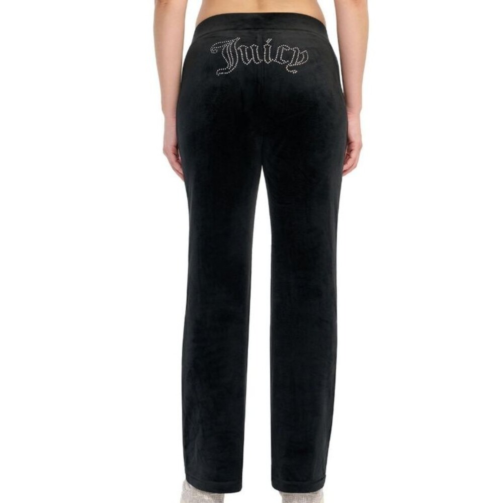 Juicy Couture Black Juicy Bling Velour Track Pants Size XXL 2XL 20